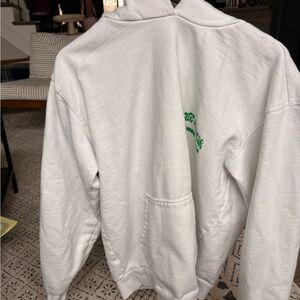 PacSun White Sweater with Green Detail
